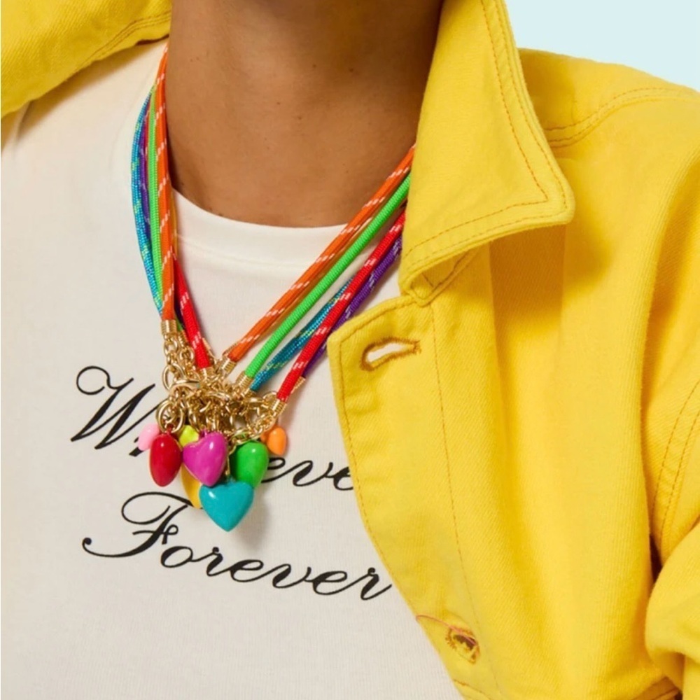 Roxanne Assoulin - Turquoise Happy Cord Necklace - OS